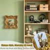 Rabbit Wall Decor with Gold Frame, Baroque Resin Bunny Wall