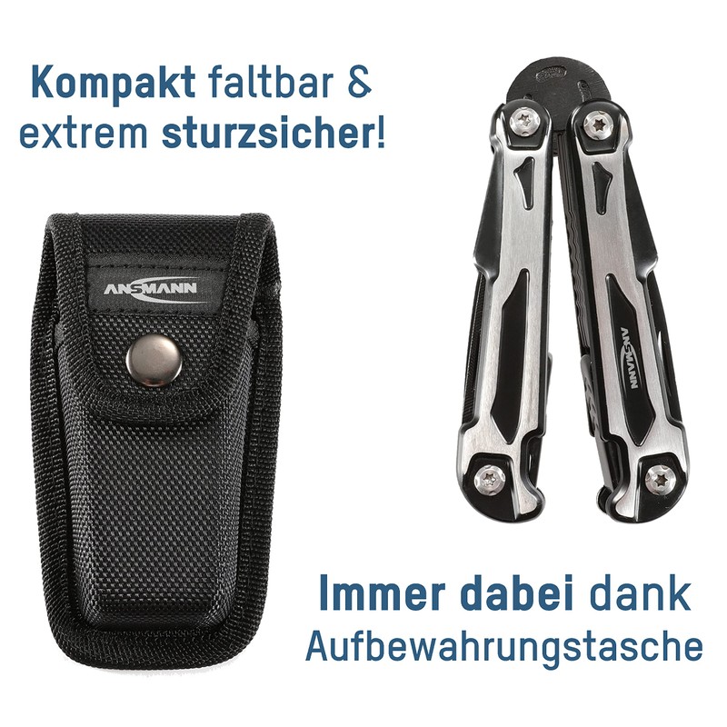 Ansmann Multitool 14-in-1 1900-0112 Multitool Number of Functions 14 Black