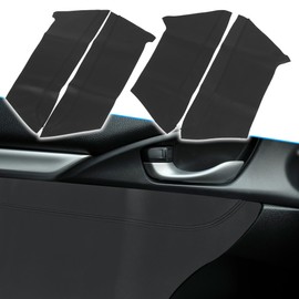 X AUTOHAUX 8Pcs/Set Car Door Panel and Door Armrest Protector Cover Replacement for Honda Civic 10th Gen 2016-2020 Black