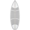 VersaTraction Surfboard Waxless Traction Kit (6 Piece Shortboard Traction Kit)