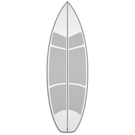 VersaTraction Surfboard Waxless Traction Kit (6 Piece Shortboard Traction Kit)