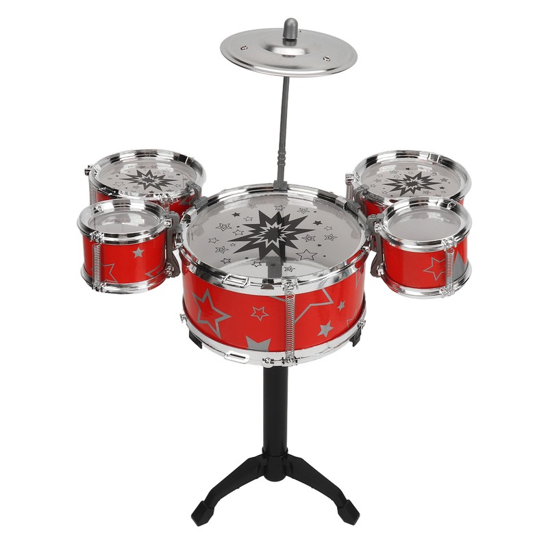 Toddler Jazz Drum Kit Hand Eye Coordination High Safety Sturdy