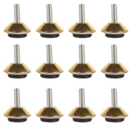 ULTECHNOVO Adjustable Furniture Levelers Heavy Duty Swivel Foot Pads with Screw-on Design for Cabinet Couch Table Legs 1.18 X 1.06 X 0.9 Inches 12-Pack