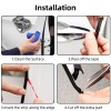 TSUINZ For Ford Car Door Edge Trim Guard Moulding Rubber