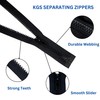 KGS Separating Jacket Zippers for Sewing | 2 Pieces/Pack |