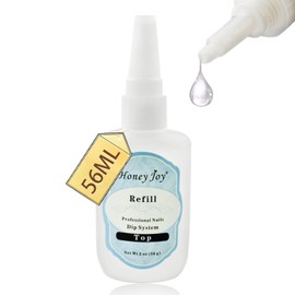 56ml / 1.91oz Refill Gel Base Top Sealer Dry Activator for Dipping Powder Pre-Bond Liquid No Lamp Cure Dip Nails Natural Dry, 56ml-Top Coat…