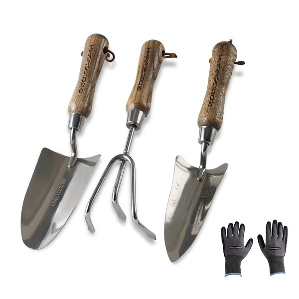 Gardening Stainless Steel Tool Set 3 Piece Includes Stainless Steel