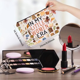 WCGXKO Book Lovers Gift Bookworm Little Women Merch in My Little Women Era Makeup Bag (Women Era Bag CA)