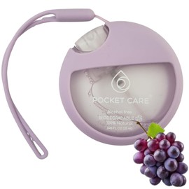 POCKET CARE–Organic Moisturizing Refillable Hydrating Grapefruit Hand Sanitizer Spray (25 ml/8.45 FL OZ) Preppy,Portable with Strap, Mini Travel Keychain– 100% Natural Power Mist