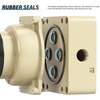 TAILONZ PNEUMATIC Rotary Lever Hand Valve HV-04 1/2”BSP Air Flow