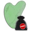 Gua Sha Stone with Protective Velvet Pouch. Premium Quality Guasha