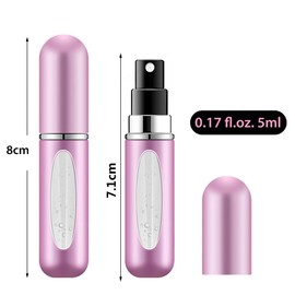 Duft-Zerstäuber, 5 Stück Mini-Parfümzerstäuber, matt, tragbar, nachfüllbar, für Reisen und Flaschen, Parfümspender für Reisen, Party, Alltag