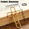 50 Pack Love Cross Paper Clip, Journaling Bookmarks Paperclips, High