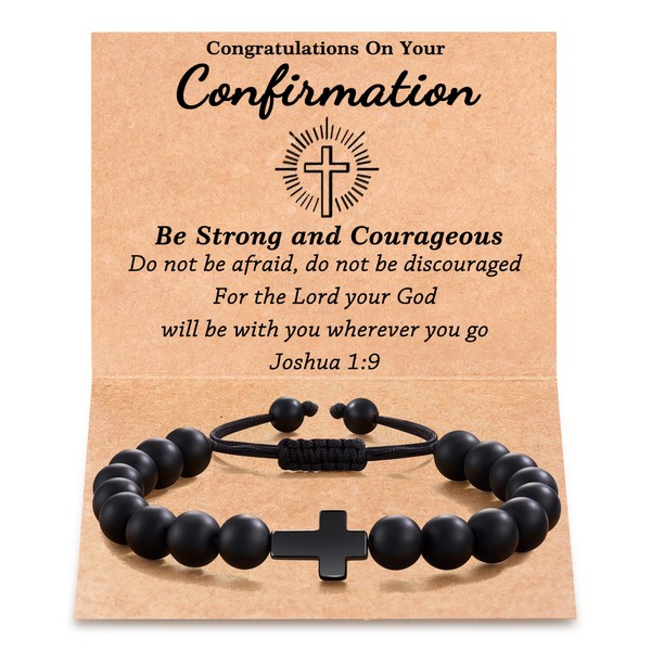 Tarsus Confirmation Gifts for Teenage Boys, Confirmation Decorations Cross Bracelet