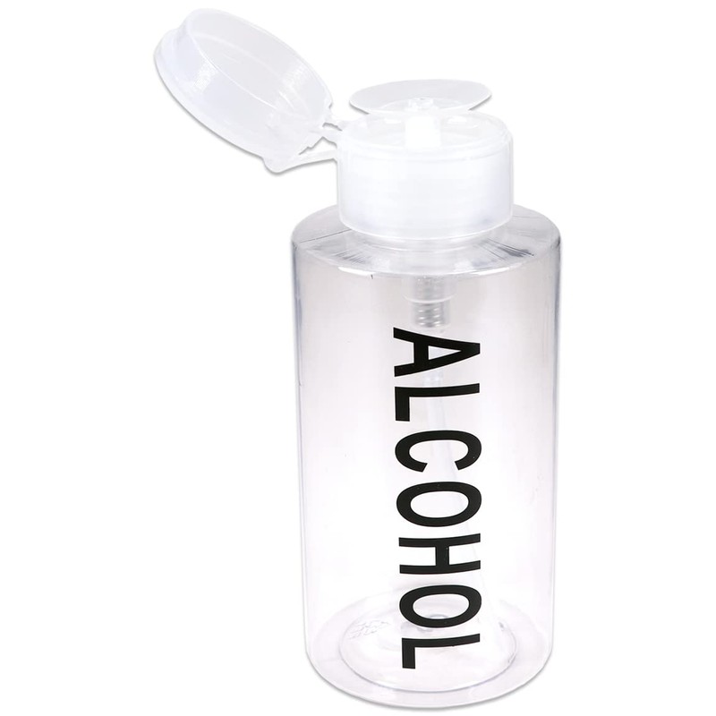 10oz PANA Clear with Word Push-Down Dispenser Bottle - 1