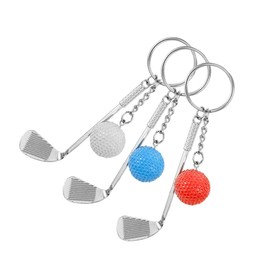 Kisangel 3pcs Golf Keychain Sports Keychain Fun Accessory Golfs Balls Key Decor Golfs Balls Key Rings Golfs Ball Pendant Creative Keychains Small Golfs Keychains Sports Themed Keychains