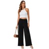 LYANER Women's Casual Wide Leg Pants Pleated High Elastic Waist