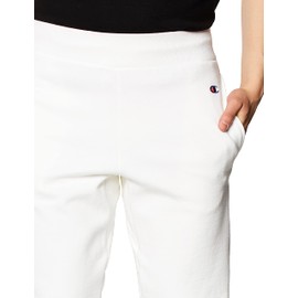 Champion Men's 10 Inch Reverse Weave Cut-Off Shorts, Block Logo, White, XX-Large