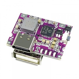 2A 5V Lithium Battery Charging Discharge Module USB C 3.7V/4.2V Lithium Battery Charging Boosting Module with Charging Discharging Protection