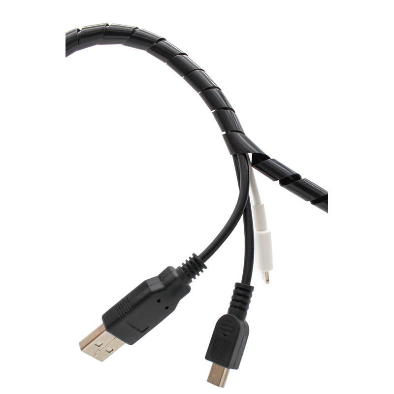 CSZD Spiral Cable Wrap,10ft – 1/4 inch Spiral Wire Wrap