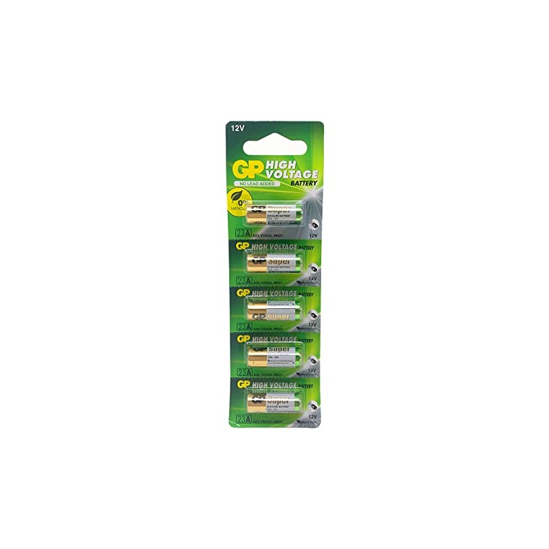 GP Batteries 23AE A23 12v Alkaline Batteries (Pack of 5)