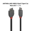 LINDY 2m ANTHRA LINE USB3.2 Gen1 Type-C to Micro-B Cable
