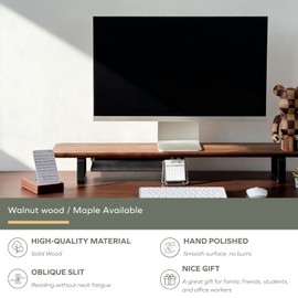 muso wood Daily To Do List Planner with Walnut Stand - 100 To Do List Cards - Undated Daily Planner Notepad for Desk Accessories and Supplies, Enhanced Productivity, Work Office Accessories