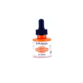 Dr. Ph. Martin's Spectralite Private Collection Liquid Acrylics (2PC) Arcylic Paint Bottle, 1.0 oz, Orange, 1 Bottle