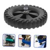 TEHAUX 2Pcs Solid Rubber Air Compressor Wheel Replacement Part for