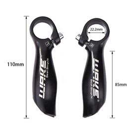 Kigauru Bicycle Bar End Bar Aluminum Alloy Auxiliary Handlebar Inner Diameter 22.2mm Bicycle Handlebar End Grip Bike Bar End Lightweight Cycling Accessories