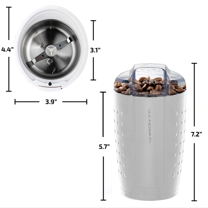 OVENTE Electric Coffee Grinder, Coffee Mill and Spice Grinder with