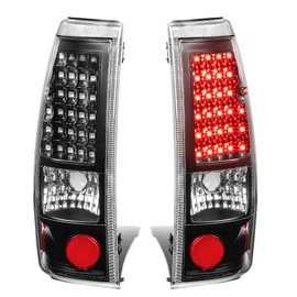 DNA MOTORING TL-CSIL99-LED-BK-CL LED Tail Light Assembly Driver & Passenger Side [Compatible with 99-02 Silverado 1500 2500HD / 99-03 Sierra 1500 2500HD]