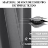 NANWEI Cortinas Blackout para Recamara con Aislamiento Térmico, Cortinas para