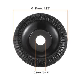 HARFINGTON Wood Carving Disk Grinder Wheel, 5" Arc Grinding Wheels with 7/8" Arbor, for Woodworking Angle Grinders Wood Sanding Shaping Polishing Carving Grinding