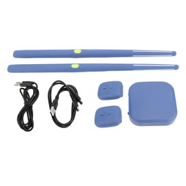 Electric Air Drum Sticks Set Drumsticks Pedals Sensor Drum Set Music Education Toy for Kids Blue
