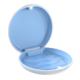 BVN BVN Retainer Case Orthodontic Dental Case Slim Braces Case, Mouth Guard Case, Denture Box, Teeth Aligner Case, Night Guard Case Container Storage Holder White