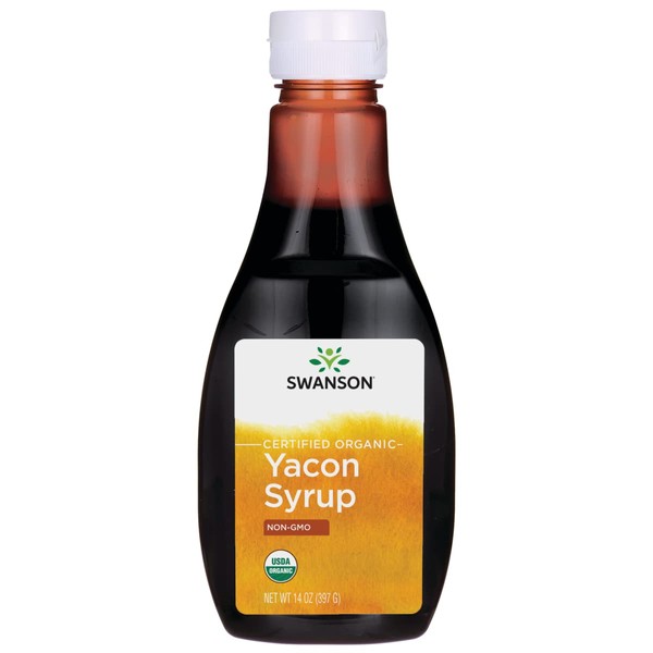 Swanson Certified Organic Yacon Syrup - Non-Gmo 14 oz Liq