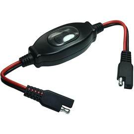 FILSHU SAE Extension Cable 16 AWG Wire Harness 12V-24V DC SAE to SAE Cable with ON/Off Switch Quick Connect/Disconnect Snap Action Cable for Motorcycle,Cars,Camp Trailer Solar Panels(30cm/1ft)