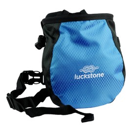 Rumyve Rock Climbing Chalk Bag,Waterproof Wear-resistant Drawstring Chalk Bag,Chalk Bag with Adjustable Strap for Climbing Bouldering Gymnastics Weightlifting Fitness(Blue)