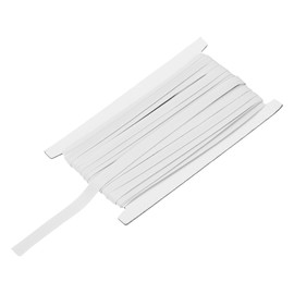 MECCANIXITY 3/8 Inch Double Fold Bias Tape Cotton Continuous Bulk Bias Tape for Sewing,Seaming Quilting Hemming Binding Crafts (White 12 Yards)