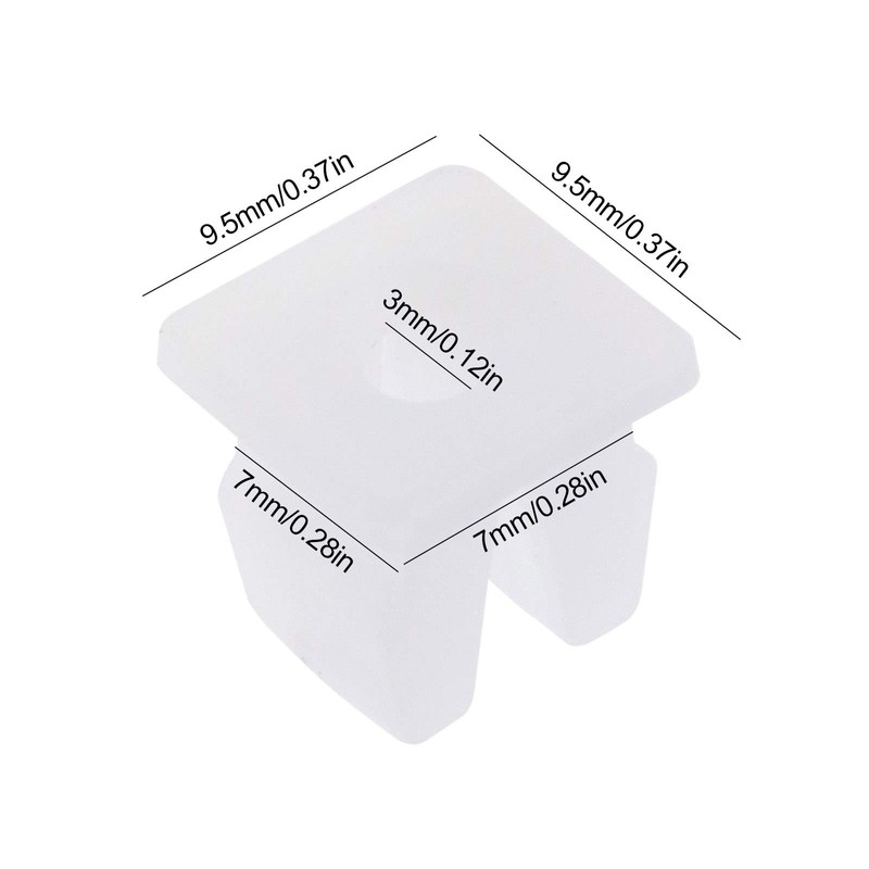 EMSea 20x Vehicle Screw Grommets Insert Expanding Nuts White Plastic