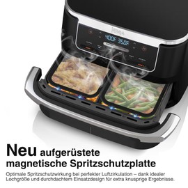 Splash Guard for Ninja AF500EU - New, Magnetic, Adjustable, Reusable Splash Guard for Hot Air Fryer, Effective Heating Coil Protection, Easy to Clean