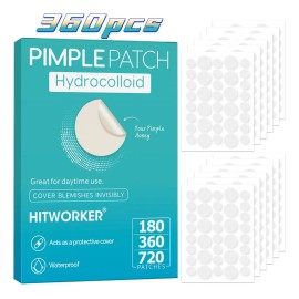 Parches Para Acné Hidrocoloide 360pcs,absorbe La Grasa