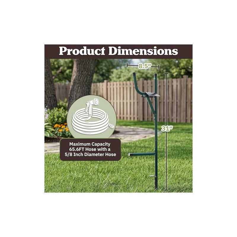 Stalwart 75-ST6009 In The Ground Hose Management Bracket, 50' Capacity