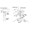 Black Simplex Concealed Hinges, pair