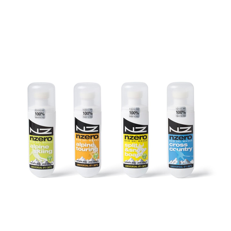 NZERO Organic Liquid Wax for Cross-Country Skiing, Suitable for All