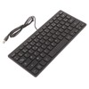 Computer Keyboards Ergonomic Design UltraThin Mini Durable Wired 78 Keys