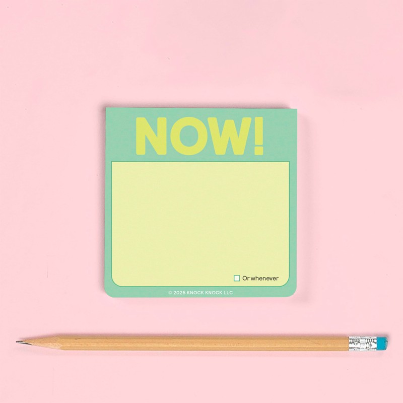1-Count Knock Knock Now! Sticky Note, Fun Sticky Notes for