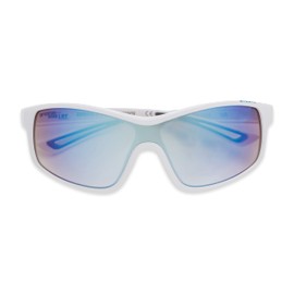Foster Grant Sun Luv Embrace The Unknown Shield Sunglasses, Matte White, 55mm (10260197.COM)