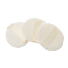 Healvian 3 Pcs Fluffy Powder Puff Set Short Plush Makeup Powder Puff for Toddler Body Dusting Soft Washable and Comfortable for Baby Care and Talcum Use